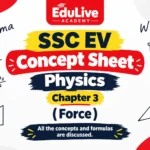 SSC EV Concept Sheet: Physics Chapter 3 (Force) PDF